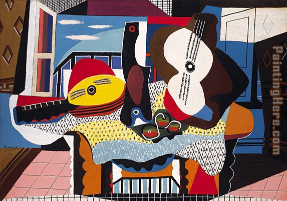 Pablo Picasso Mandolin and Guitar